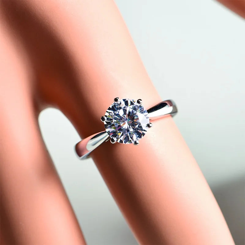 Shine Bright with One Bright Glamour: The Ultimate 2 Carat Zirconia Golden Plated Ring Destination